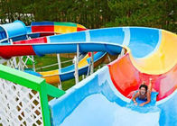 Tamaño de encargo al aire libre de la diapositiva espiral abierta de la familia para los centros turísticos del parque de la aguamarina