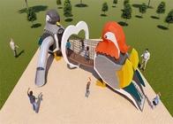 Diapositivas de acero inoxidables modificadas para requisitos particulares del túnel para el parque del patio del niño