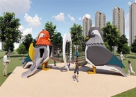 Diapositivas de acero inoxidables modificadas para requisitos particulares del túnel para el parque del patio del niño