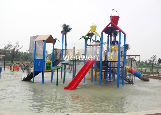 Construcción del parque del agua de la piscina, equipo acuático al aire libre del patio de los niños