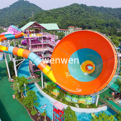 Toboganes acuáticos de encargo de la fibra de vidrio del bumerán de FRP para el parque de atracciones
