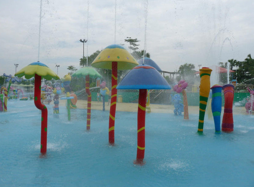 La piscina embroma el vidrio de fibra del grupo de la seta de Rainning del parque del agua del patio de la aguamarina
